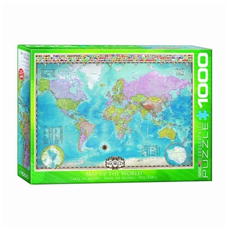تصویر  پازل 1000 تکه 60000557 Map of The World