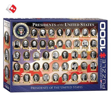 تصویر  پازل یوروگرافیکس 1000 تکه طرح Presidents of The United States کد60001432