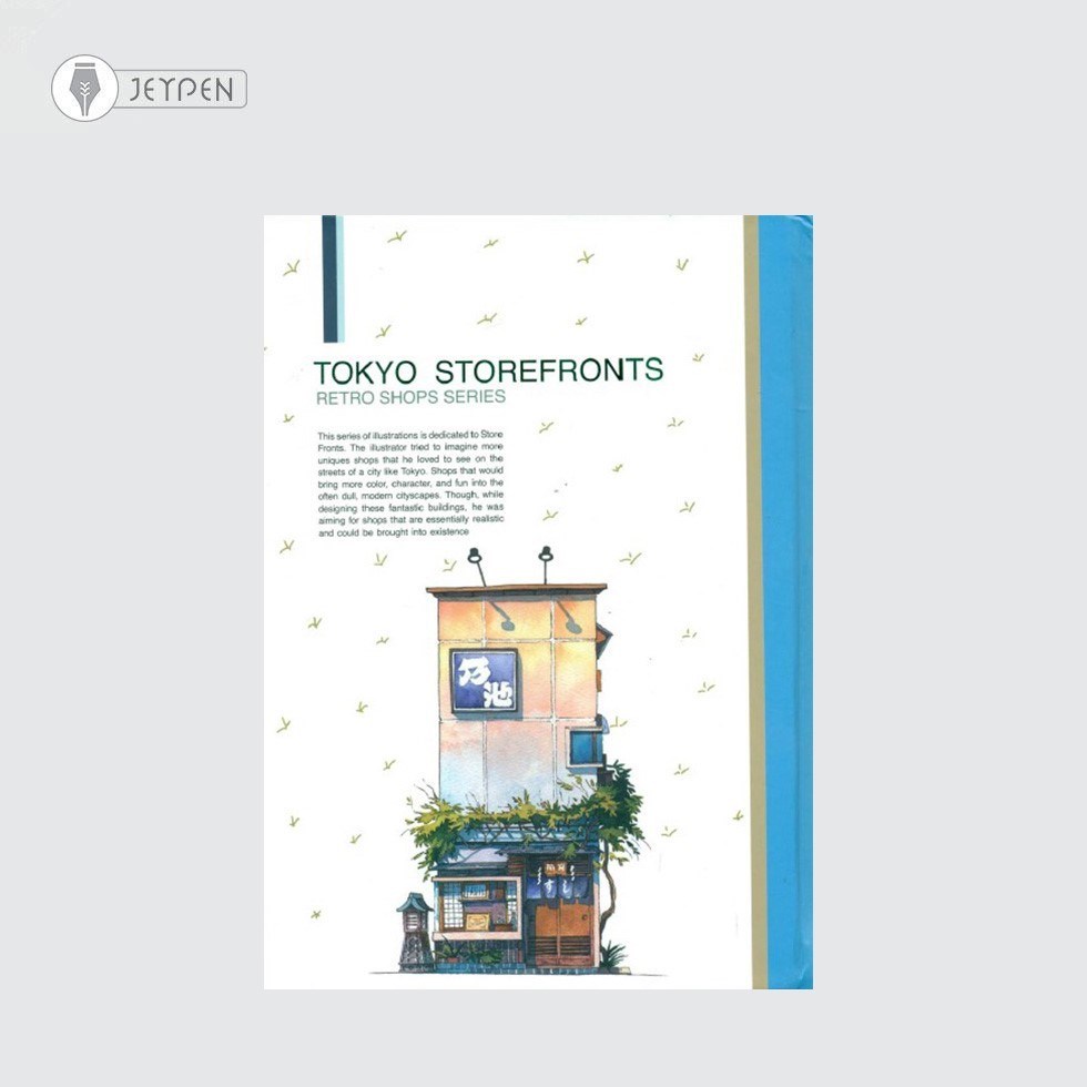 تصویر  دفتر یادداشت همیشه مدل Tokyo Storefronts کد 096