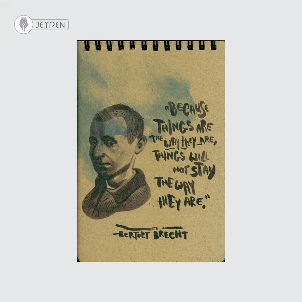 تصویر  دفتر یادداشت سری WRITER همیشه (BERTOLT BRECHT)