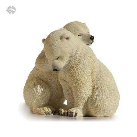 تصویر  مجسمه ورونیس دیزاین Veronese Design مدل آغوش بچه خرس قطبی کد WU75230AA