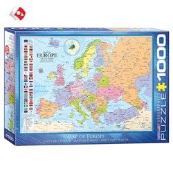 تصویر  پازل 1000 تكه 60000789 Map Of Europe