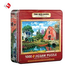 تصویر  پازل 1000 تكه جعبه فلزي 80515526 The Red Barn Tin