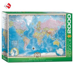 تصویر  پازل 2000 تكه 82200557 Map Of The World