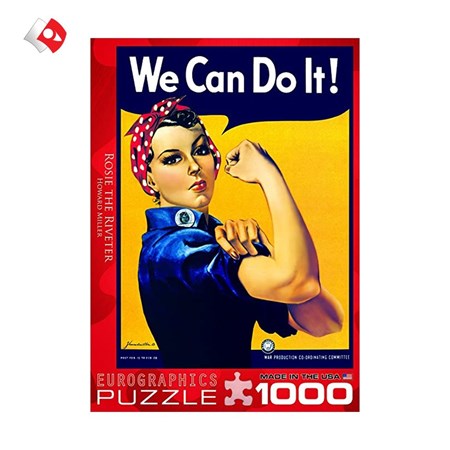تصویر  پازل يوروگرافيكس 1000 تكه طرح Rosie the Riveter کد 60001292