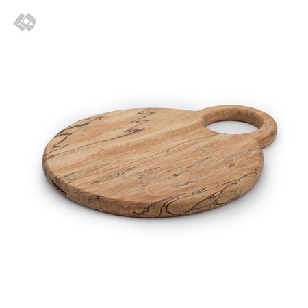 تصویر  تخته سرو چوبی مونا کرفتس مدل دایره چوب راش
