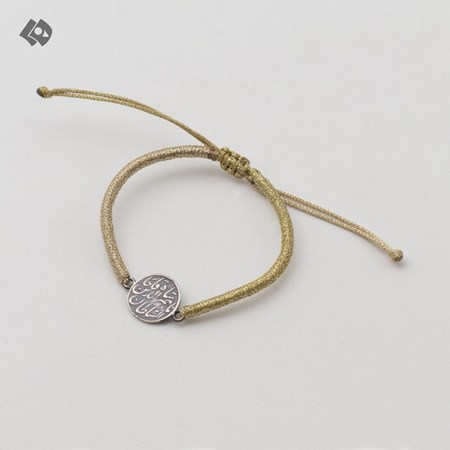 تصویر  دستبند نقره مهسا دهقانی طرح سکه قاجار
