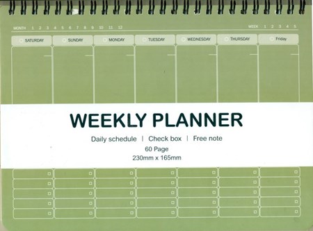 تصویر  دفتر پلنر و تودولیست هفتگی (weekly planner ) کد 162