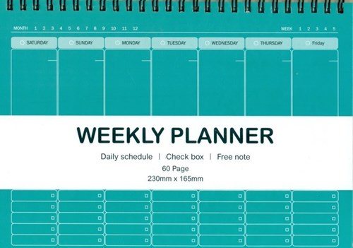 تصویر  دفتر پلنر و تودولیست هفتگی (weekly planner ) کد 155