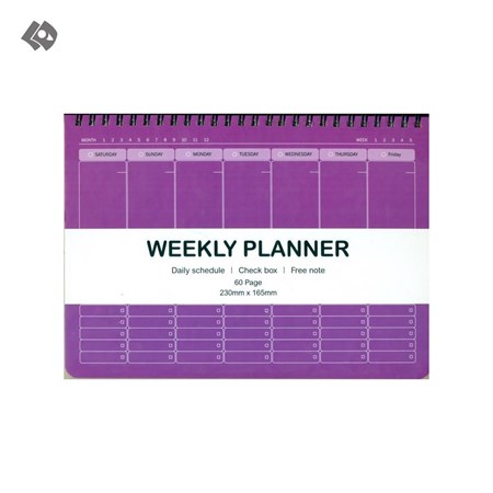 تصویر  دفتر پلنر و تودولیست هفتگی (weekly planner ) کد 148