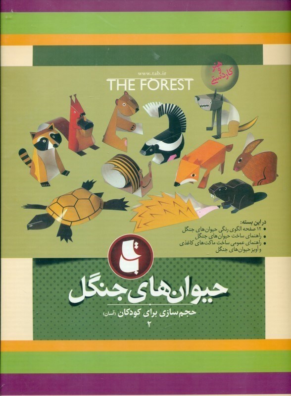 تصویر  حیوان های جنگل (حجم سازی برای کودکان 2)