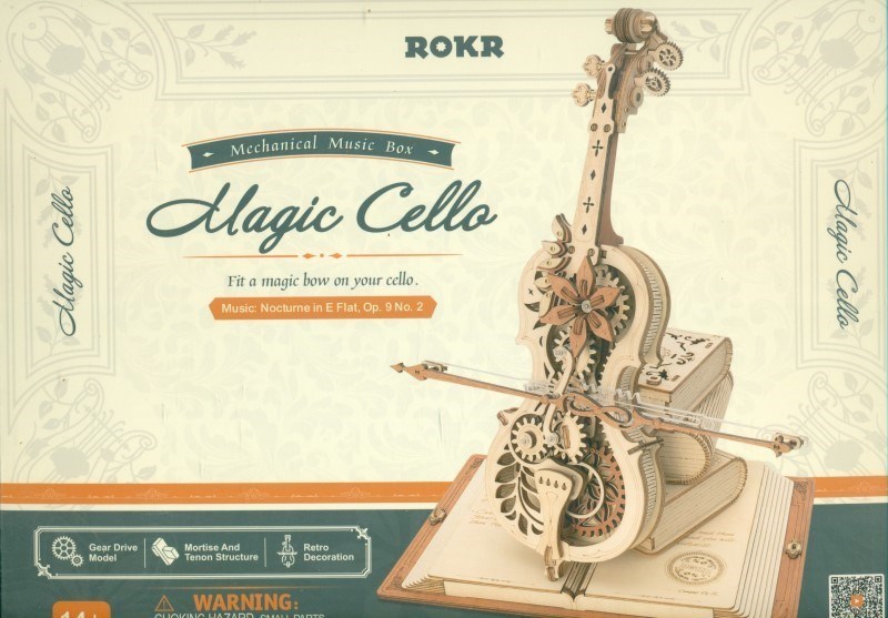 تصویر  پازل 3 بعدی موزیک باکس روبوتایم طرح Magic Cello کد AMK63