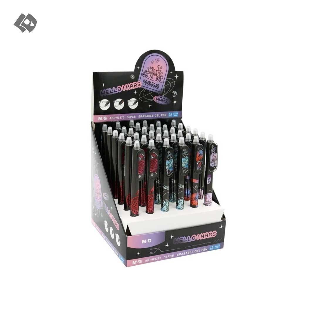 تصویر  خودکار آبی ژله ای 0.5 پاک کن دار مدل Hello Mars کد AKPH3373