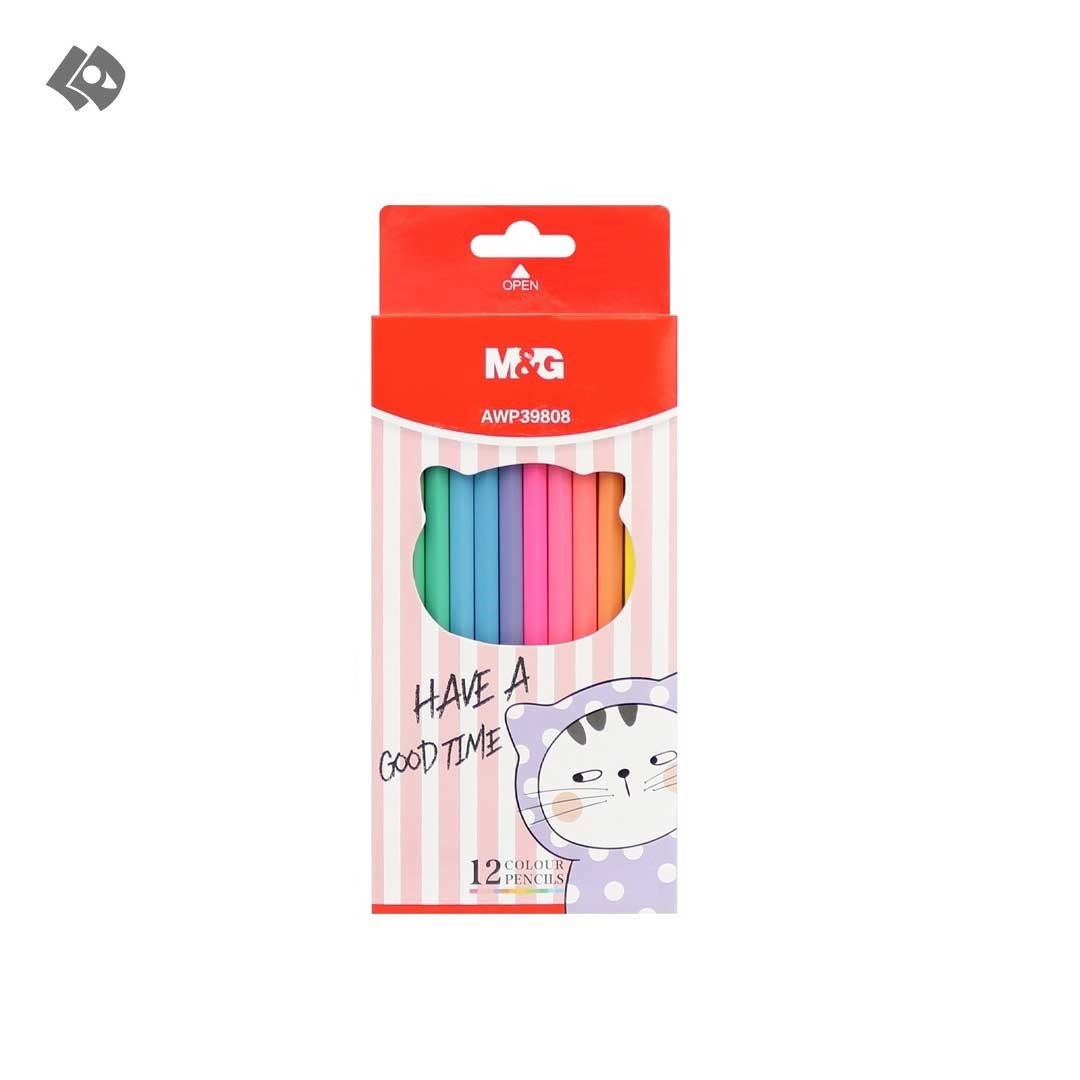 تصویر  مداد رنگی 12 رنگ SO MANY CATS کد AWP39808
