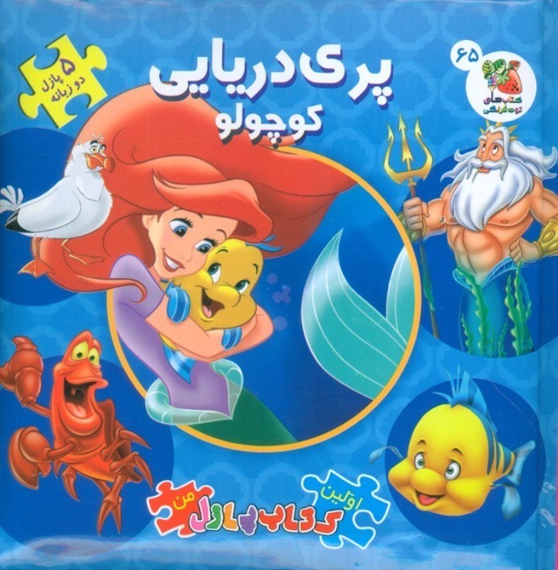 تصویر  پری دریایی کوچولو (کتاب پازل 65) 2 زبانه