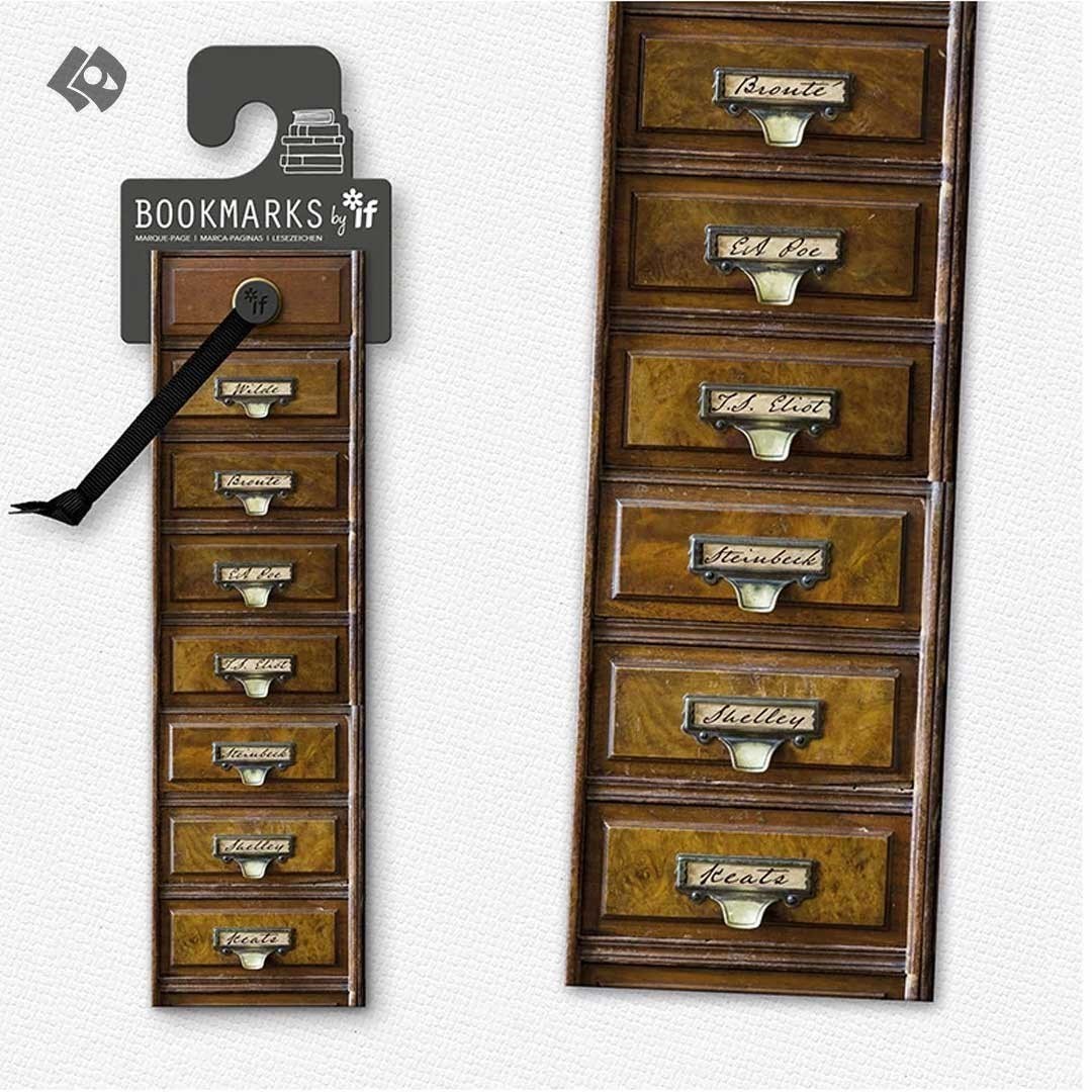 تصویر  بوک مارک If مدل Vintage Drawers کد 15211