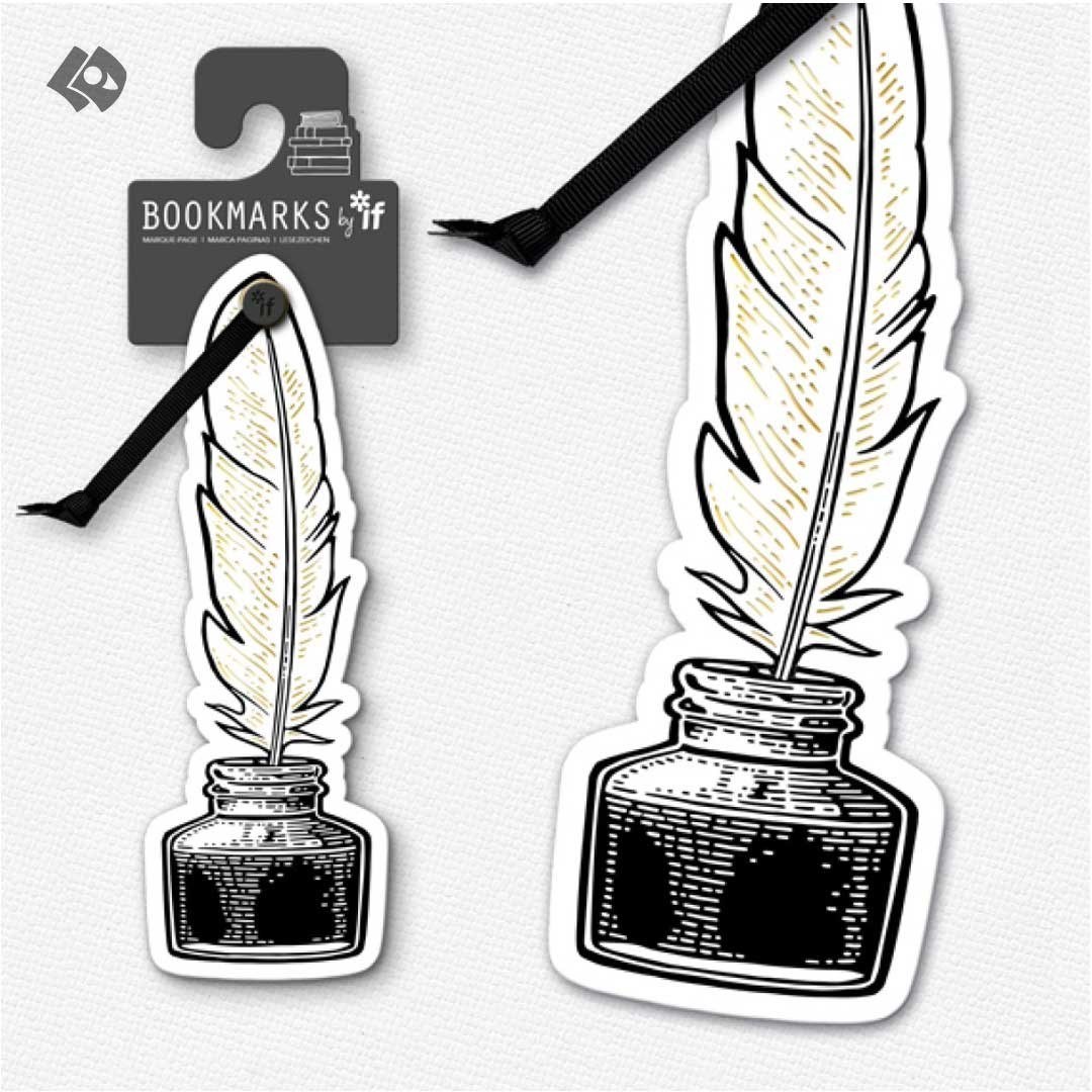 تصویر  بوک مارک If مدل Quill and Ink کد 15206