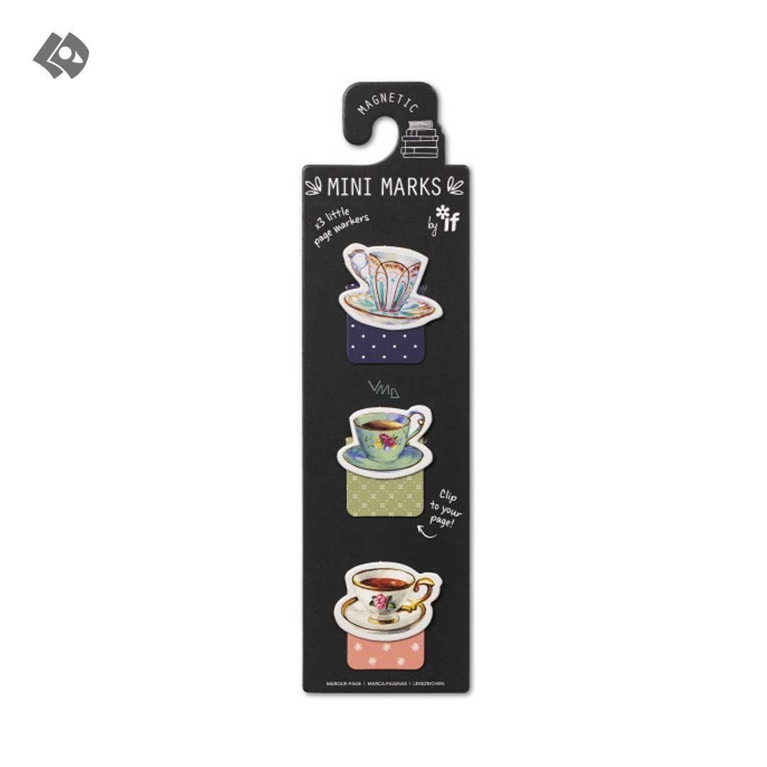 تصویر  مینی بوک مارک مغناطیسی If مدل Tea Cups کد 15912