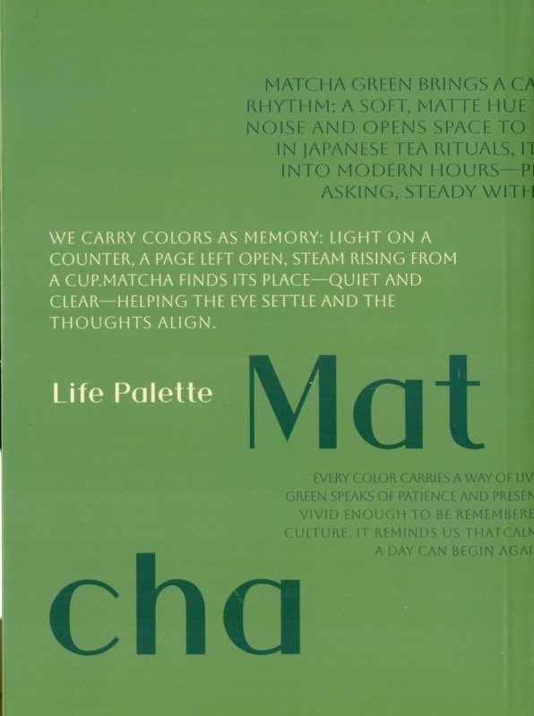 تصویر  دفتر یادداشت همین مدل Life طرح Matcha