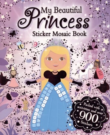 تصویر  My beautiful princess sticker mosaic book