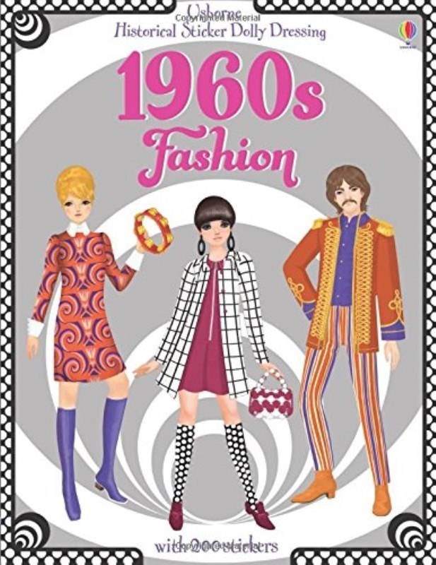 تصویر  Historical Sticker Dolly Dressing 1960's Fashion