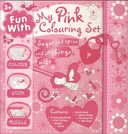 تصویر  My pink colouring set