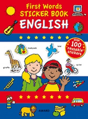 تصویر  First words stickers book english