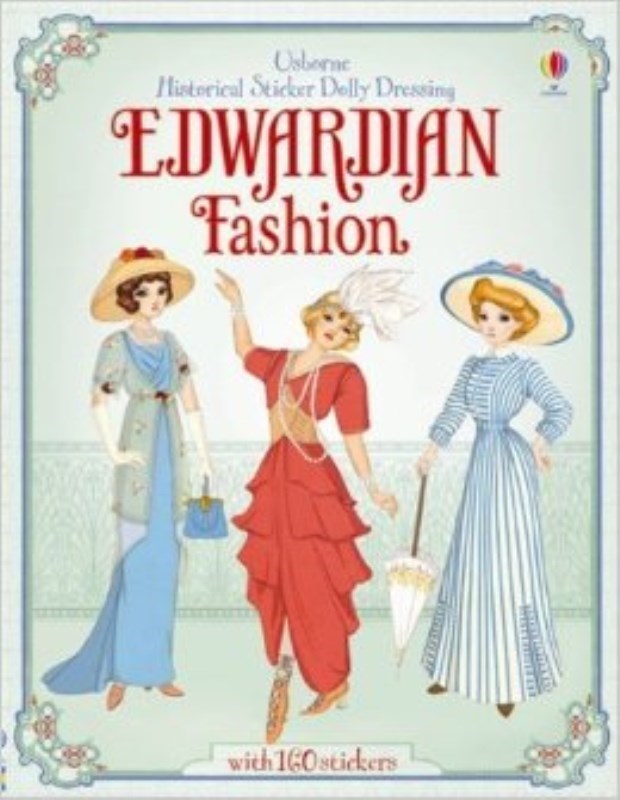 تصویر  Historical sticker dolly dressing edwadian fashion