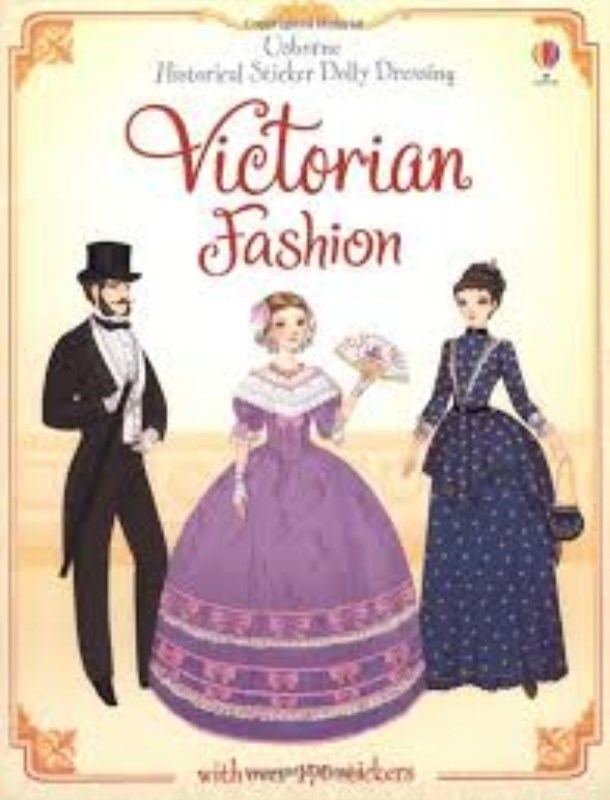 تصویر  Historical sticker dolly dressing victorian fashion