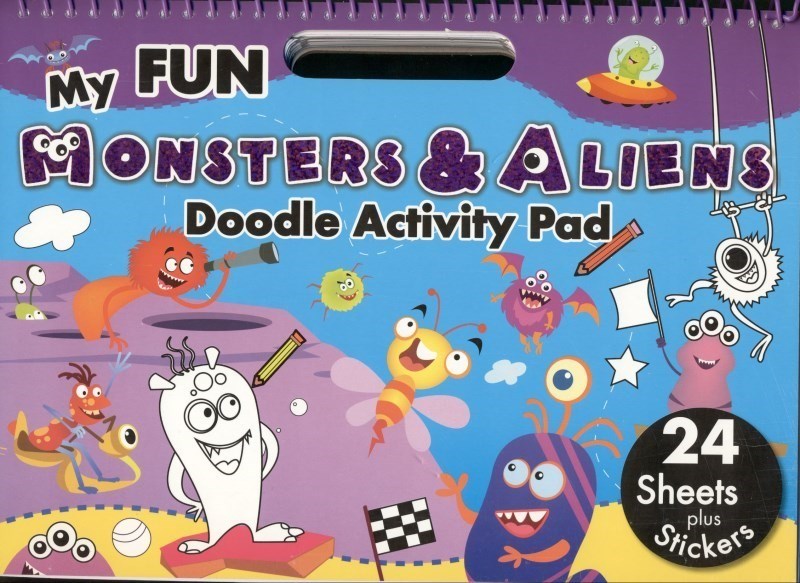 تصویر  Monsters aliens doodle activity pad