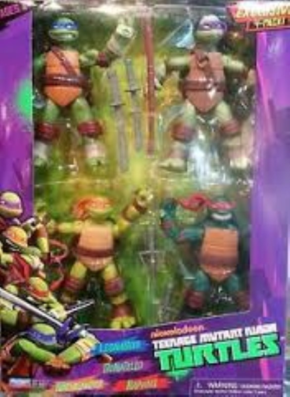 تصویر  Tmnt basic figure 4 pack turtles