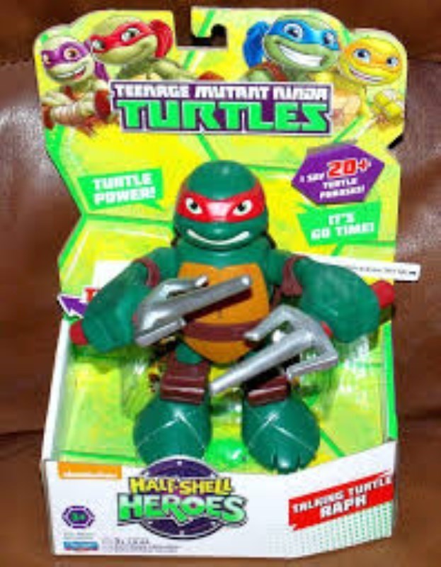 تصویر  Tmnt 6 talking turtles figure turtle power