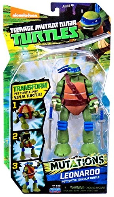 تصویر  Mutations pet turtle tmnt pet to ninja turtle leonardo