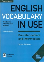 تصویر  English vocabulary in use pre intermediate and intermediate (fourth edition) includes ebook with audio