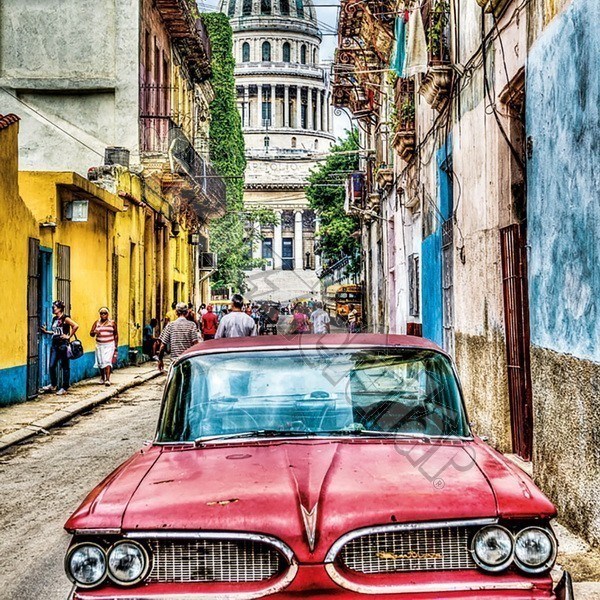 تصویر  پازل 16754 vintage car in old havana