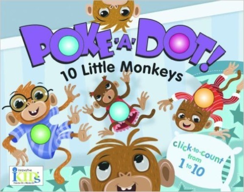 تصویر  Poke A dot 10 little monkeys