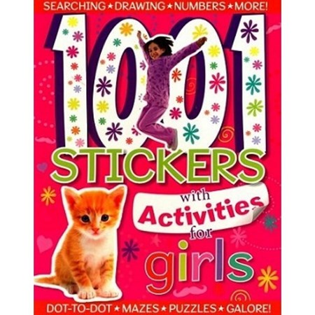 تصویر  1001 Stickers with Activities for Girls