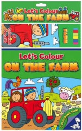 تصویر  lets colour on the farm