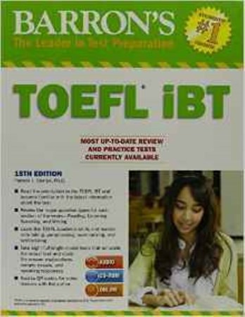 تصویر  Barrons TOEFL iBT with CD